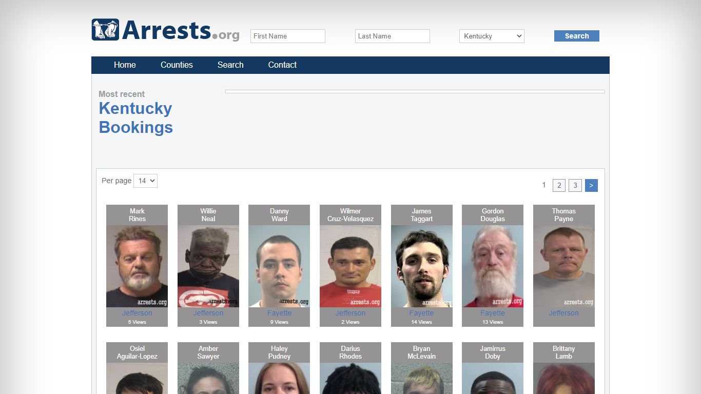 Kentucky Arrests and Inmate Search